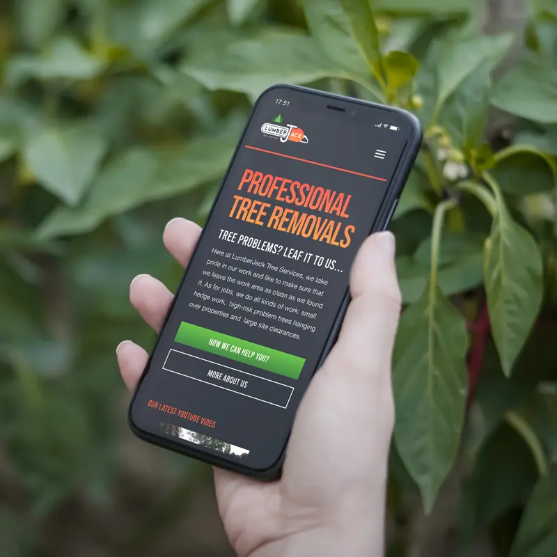LumberJack Tree Services - Website Design